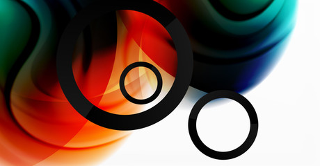 Abstract background, fluid mixing gradient liquid style colors composition. Vector Illustration For Wallpaper, Banner, Background, Card, Book Illustration, landing page