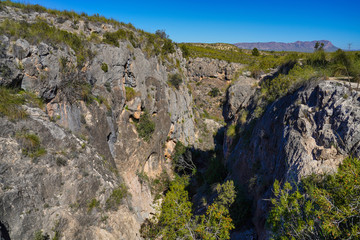 Canyon de Almadenes near Cieza in the Murcia region of Spain