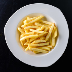 fried chips on a plate