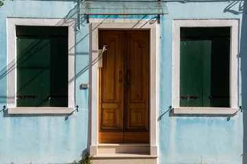 Blu house in Burano