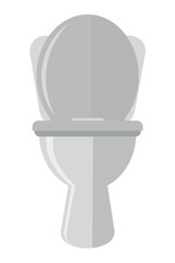 Toilet.Vector cartoon illustration isolated on white background.