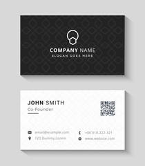 Business card template design - Vector Illustration