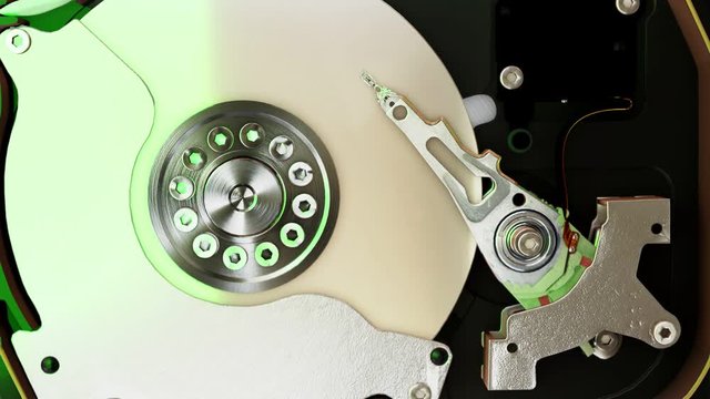 3D hard disk workflow spinning disk