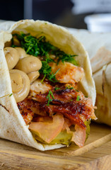 shawarma close up