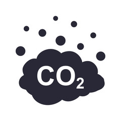 co2 emissions vector icon