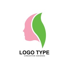 beauty salon logo design icon template