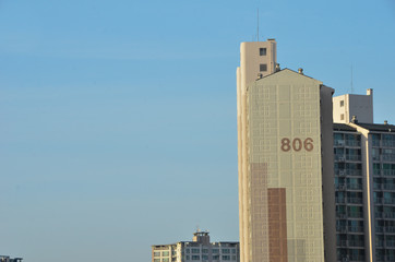 Tall residential buildings in South Korea