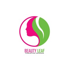 beauty salon logo design icon template