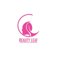 beauty salon logo design icon template