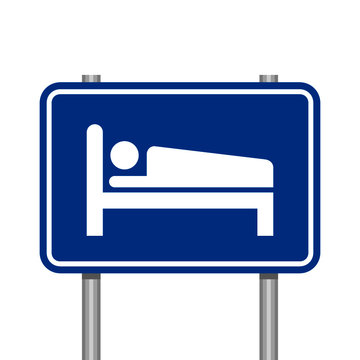 Symbol of hospital road sign icon white isolated on white background