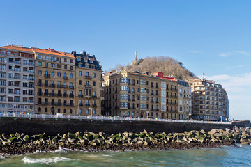 Donostia - San Sebastian city in the coast of Basque Country
