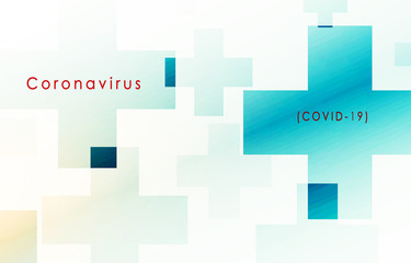 Obraz premium Turquoise background for design with the inscription 