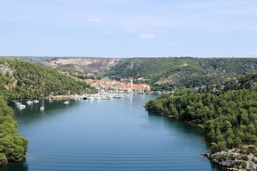Fototapeta na wymiar Skradin , near N.P. Krka, Croatia