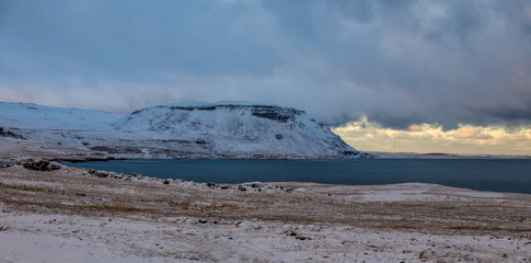coast of the sea Icelandic landscape