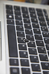 Laptop keyboard with space bar