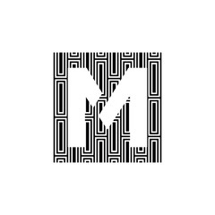 MM M logo design icone