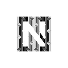 NN N logo design icone