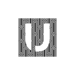 UU U logo design icone