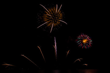 Obraz premium fireworks in pattaya 2020