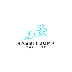 Rabbit line vector icon . Bunny outline  logo design vector download 