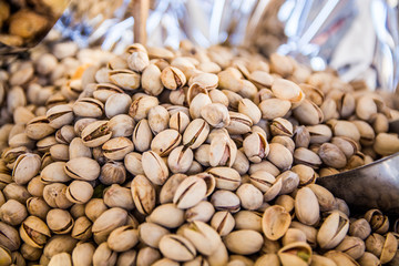 a large dozen pistachios on the market