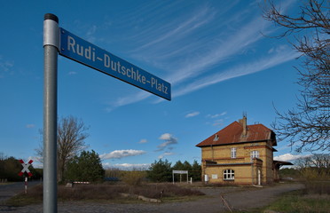 Rudi-Dutschke-Platz in Schönefeld (Gemeinde Nuthe-Urstromtal)