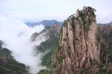 Yellow Mountain the most beautiful mountains in the world, Asia, China
