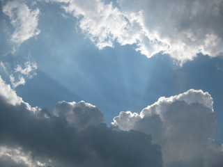 blue sky with clouds