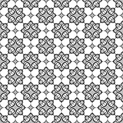 Seamless pattern created by several objects set to background