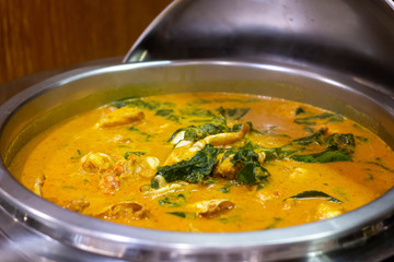  chicken Thai curry in hot dish