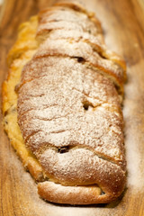 bread on a wooden table