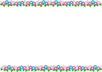 朝顔の背景イラスト