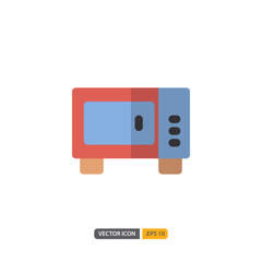 microwave icon isolated on white background. for your web site design, logo, app, UI. Vector graphics illustration and editable stroke. EPS 10.