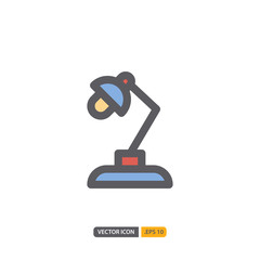 lamp icon isolated on white background. for your web site design, logo, app, UI. Vector graphics illustration and editable stroke. EPS 10.