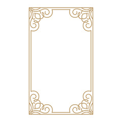 Vintage frame border. Decorative frames. Border for greeting card or other design. Vector.