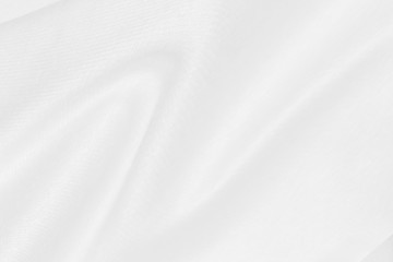 Fototapeta na wymiar elegrance soft fabric white abstract fashion smooth curve shape decorate textile background