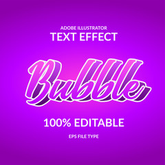 modern gradient purple editable script font adobe illustrator text effect