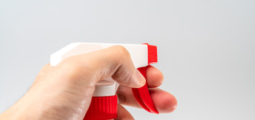 Protective face mask and sanitizer gel dispenser on white background, against Novel coronavirus (2019-nCoV) or Wuhan coronavirus and Influenza. Antiseptic, Hygiene and Healthcare concept