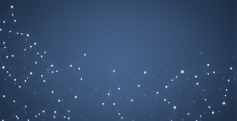 Network technology web line dot illustration. technology background