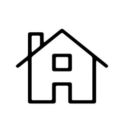 Icon home white background