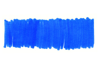 Abstract bright hand drawn blue texture on white
