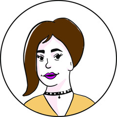 Female Avatars Colorful