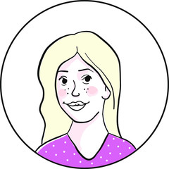 Female Avatars Colorful