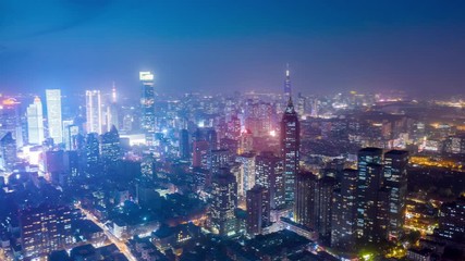 timelapse of city at night time - Powered by Adobe