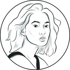 Female Avatars Monochrome