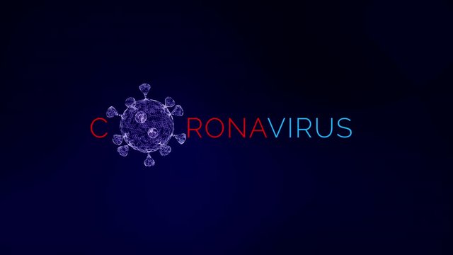 Background motion of virus evolution spread pandemic epidemic global europe italy China Coronavirus cure with drug detection scientific medical tech technology innovation laboratory diagnosis research