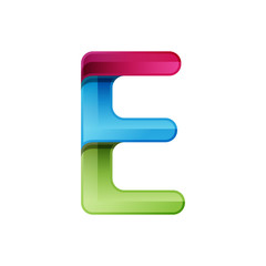 Abstract letter E logo design