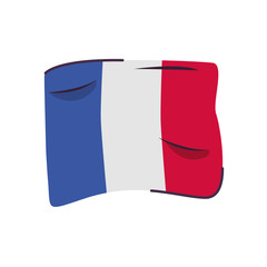 france flag country isolated icon