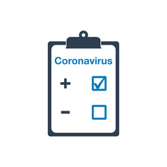 Coronavirus Test Icon. Editable Vector Symbol Illustration.