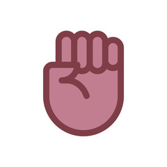 Obraz premium Hand Fist Icon